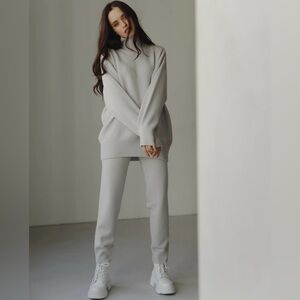 Cashmere Gray Knit Sweater